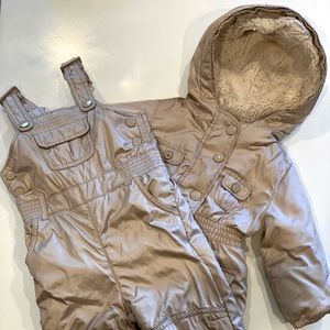 GUC SZ 12-18mo GAP JACKET & SNOW PANTS SET